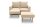 Gartenlounge Set 1 Bozhitsa 170x104x105 mit Outdoorbezug in beige