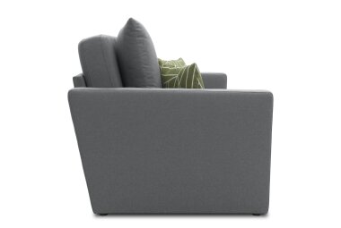 Gartenlounge Set 1 Bozhitsa 170x104x105 mit Outdoorbezug in dunkelgrau