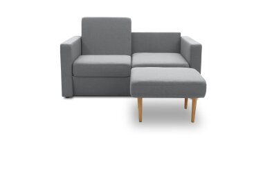 Gartenlounge Set 1 Bozhitsa 170x104x105 mit Outdoorbezug in dunkelgrau