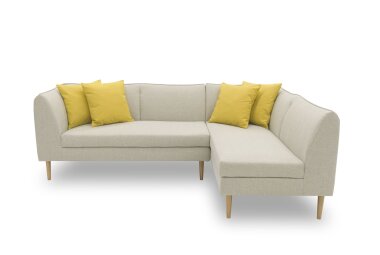 Gartenlounge Ecklounge Braelyn 241x82x159 mit Outdoorbezug in sand