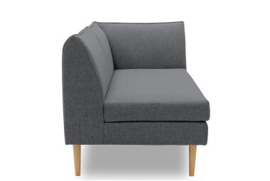 Gartenlounge Sofa 2-Sitzer Rechts Braelyn 159x82x82 Bezug in anthrazit