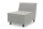 Gartenlounge Sessel Brandie 73x77x103 mit Outdoorbezug in silber
