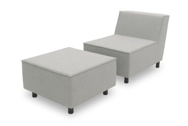 Gartenlounge Set 1 Brandie 146x77x176 mit Outdoorbezug in...