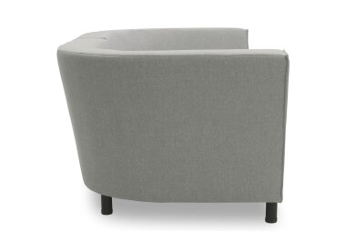 Gartenlounge Sofa 2-Sitzer Brandie 206x77x103 mit Outdoorbezug silber