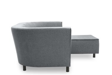 Gartenlounge Set 2 Brandie 206x77x176 mit Outdoorbezug in dunkelgrau