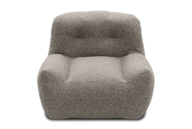 Gartenlounge Sessel Branizlawa 103x71x102 mit Outdoorbezug zementgrau