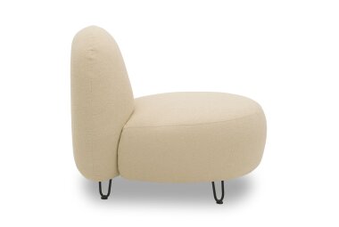 Gartenlounge Sessel Bratomila 78x46x78 mit Outdoorbezug in beige