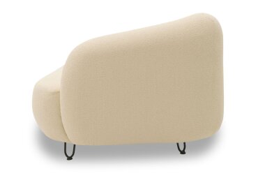 Gartenlounge Sofa 2-Sitzer Links Bratomila 177x79x105 Bezug in beige