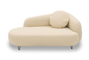 Gartenlounge Sofa 2-Sitzer Links Bratomila 177x79x105 Bezug in beige