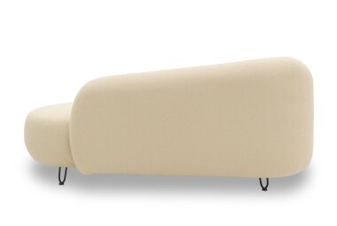 Gartenlounge Sofa 2-Sitzer Rechts Bratomila 177x79x105 Bezug in beige