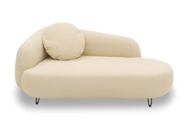 Gartenlounge Sofa 2-Sitzer Rechts Bratomila 177x79x105 Bezug in beige