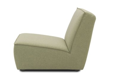 Gartenlounge Sessel Brunhilda 76x76x102 mit Outdoorbezug in grün