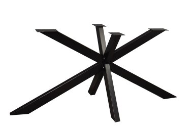 Tischgestell Stern lang Elgin 162x74x77 Metall Schwarz