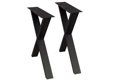 Tischgestell X Elgin 8x74x77 Metall Schwarz