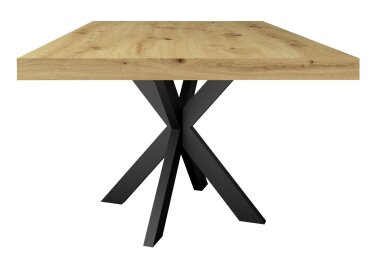 Esstisch Elgin 1 175x80x100 Metall+Holzwerkstoff Schwarz/Asteiche