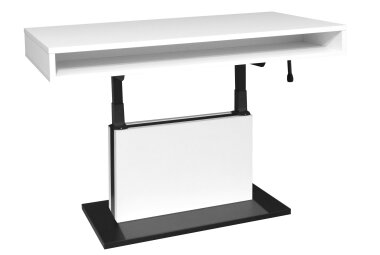 Couchtisch Höhenverstellbar Else 2 110x59x60 Holzwerkstoff Ice White