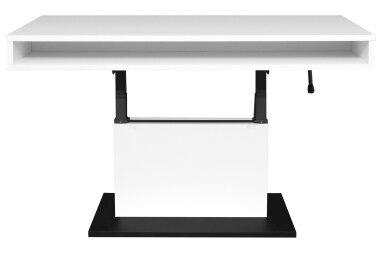 Couchtisch Höhenverstellbar Else 2 110x59x60 Holzwerkstoff Ice White