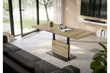 Couchtisch Höhenverstellbar Else 3 120x56x70 Holzwerkstoff Wotan Eiche