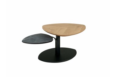 Couchtisch h&ouml;henverstellbar Cindi 110x47x70 Echtholz...