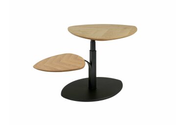 Couchtisch h&ouml;henverstellbar Coral 110x47x70 Echtholz...