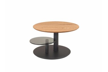 Couchtisch h&ouml;henverstellbar Charla 75x47x75 Echtholz...