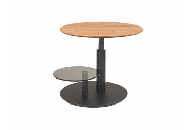 Couchtisch h&ouml;henverstellbar Charla 75x47x75 Echtholz...