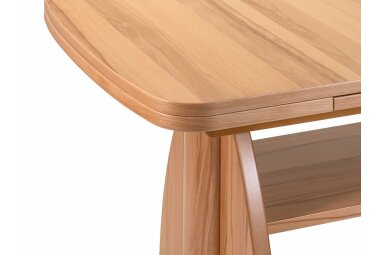 Couchtisch höhenverstellbar und ausziehbar Clari 125x56x75 Kernbuche