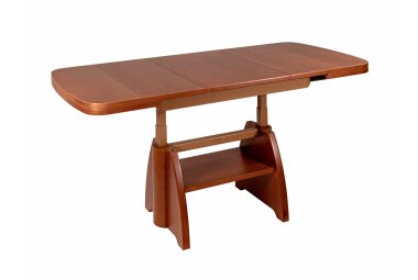 Couchtisch höhenverstellbar und ausziehbar Clari 125x56x75 Kirschbaum