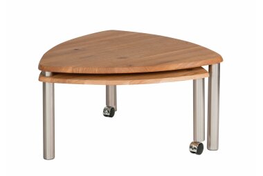 Couchtisch Ablage ausdrehbar Clarita 80x43x80 Massivholz...