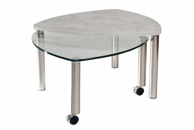 Couchtisch Ablage ausdrehbar Clary 80x43x80 Holzwerkstoff...