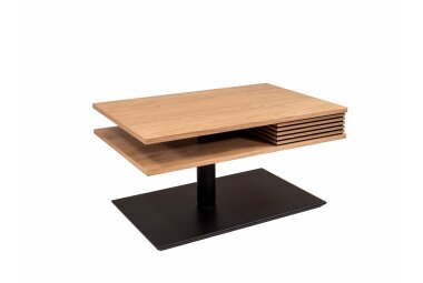 Couchtisch h&ouml;henverstellbar Clem 90x49x60 Furnier...