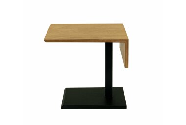 Beistelltisch höhenverstellbar Codi 55x57x47 Furnier Schwarz/Wildeiche