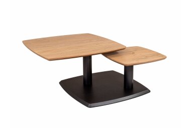 Couchtisch Tischplatte drehbar Cory 76x43x76 Furnier...