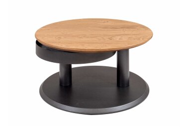 Couchtisch Tischplatte drehbar Crin 75x43x75 Furnier...