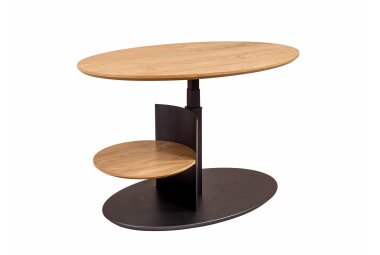 Couchtisch h&ouml;henverstellbar Corly 95x47x65 Furnier...