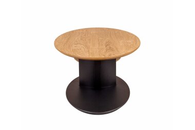 Couchtisch höhenverstellbar Corly 95x47x65 Furnier Anthrazit/Wildeiche