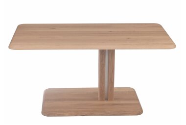 Couchtisch höhenverstellbar Ciel 100x49x60 Massivholz Wildeiche Bianco