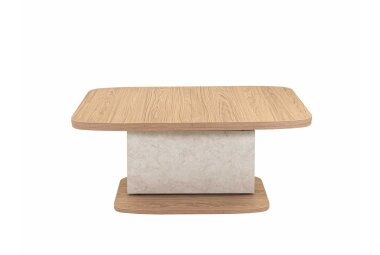 Couchtisch höhenverstellbar ausziehbar Cora 110x53x63 Eiche/Sandstein