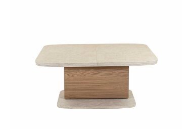 Couchtisch höhenverstellbar ausziehbar Cora 110x53x63 Sandstein/Eiche