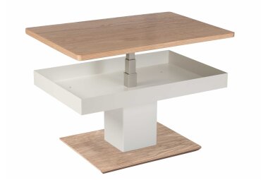 Couchtisch h&ouml;henverstellbar Cin 90x44x60 Furnier...